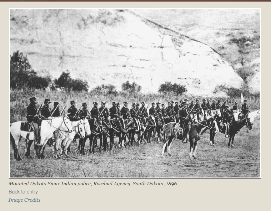 Mounted Dakota Sioux Indian police